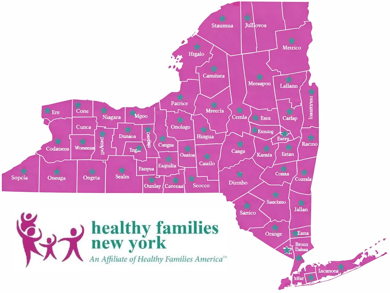 New York State Program Sites Map